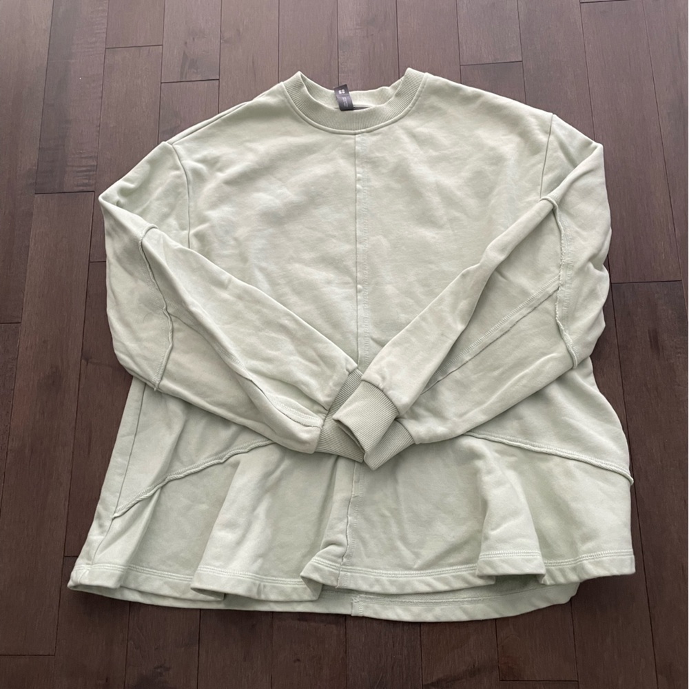 Sweaty Betty Sage Green Knit Top